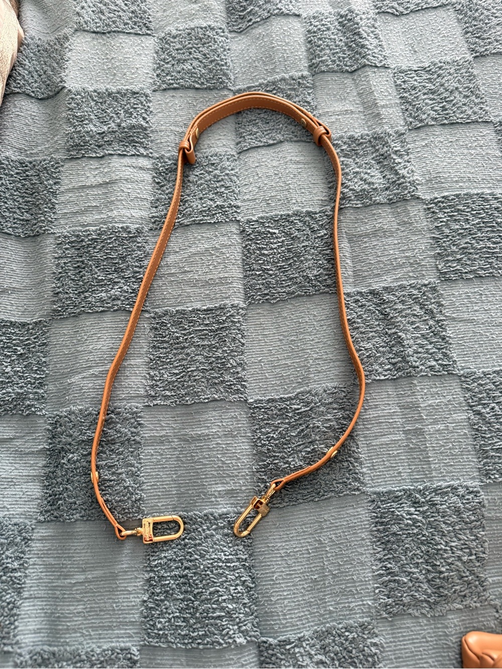 Louis Vuitton Camel Embossed Monogram Crossbody Coussin with Cream Strap - Picture 9 of 16